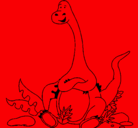 Dibujo Diplodocus sentado pintado por javierpereira