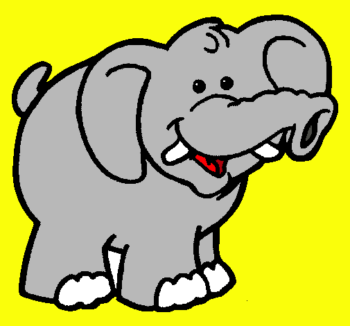 Dibujo Elefante pintado por brisabrico