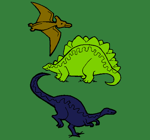 Tres clases de dinosaurios