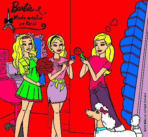 Barbie de compras con sus amigas