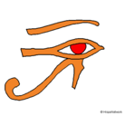 Dibujo Ojo Horus pintado por catterina