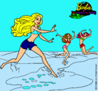 Dibujo Barbie de regreso a la playa pintado por mayerly