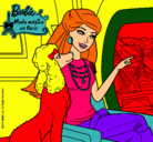Dibujo Barbie llega a París pintado por ELVRA