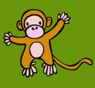 Dibujo Mono pintado por compayito