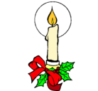 Dibujo Vela de navidad pintado por alba-adela