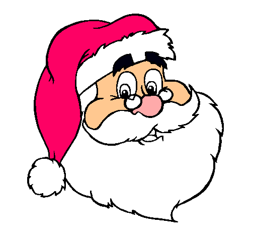 Dibujo de cara de papá noel pintado por Santa en  el día  30-12-10 a las 20:46:21. Imprime, pinta o colorea tus propios dibujos!