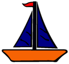 Dibujo Barco velero pintado por yvan