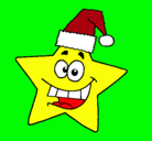 Dibujo estrella de navidad pintado por shakira