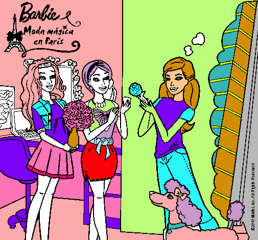 Barbie de compras con sus amigas