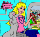 Dibujo Barbie llega a París pintado por   estefany 