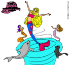 Dibujo Barbie sirena contenta pintado por Xuliiyah99