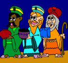 Dibujo Los Reyes Magos pintado por capitana98