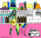 Dibujo Barbie y su perrita pintado por edna_1