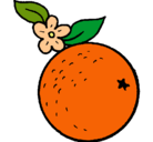 Dibujo naranja pintado por kittyfercha