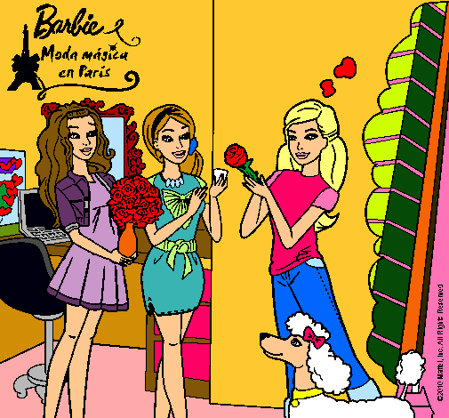 Barbie de compras con sus amigas