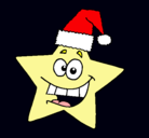 Dibujo estrella de navidad pintado por nataliart