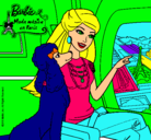 Dibujo Barbie llega a París pintado por Barbi 