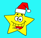 Dibujo estrella de navidad pintado por estrelli