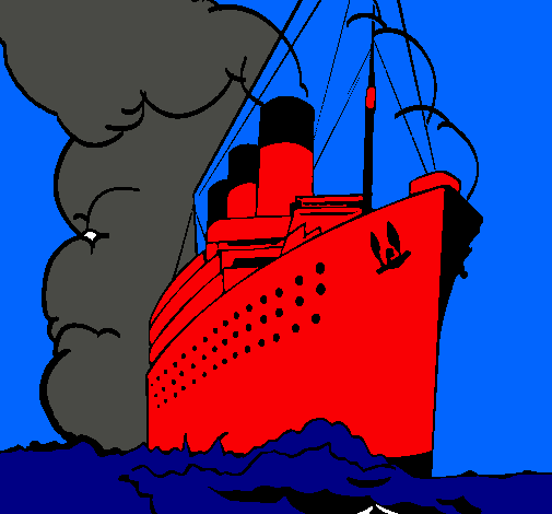 Dibujo Barco de vapor pintado por AGUSVERA