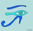 Dibujo Ojo Horus pintado por amaia