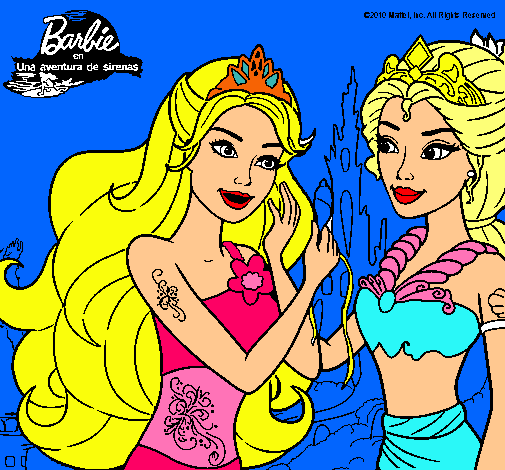 Barbie se despiede de la reina sirena