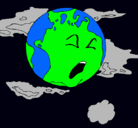 Dibujo Tierra enferma pintado por dahiana