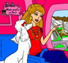 Dibujo Barbie llega a París pintado por albani