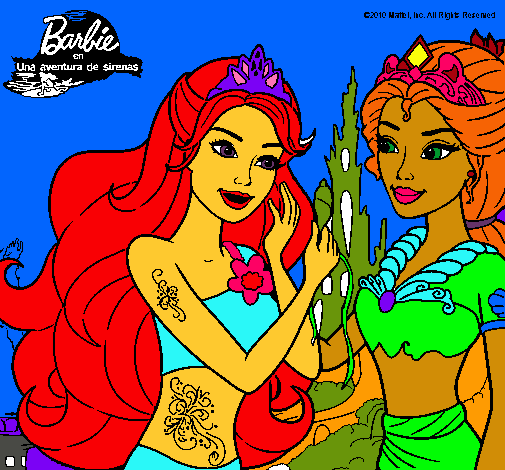 Barbie se despiede de la reina sirena