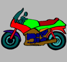 Dibujo Motocicleta pintado por raul