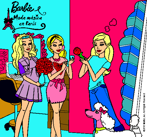 Barbie de compras con sus amigas