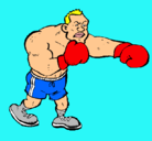 Dibujo Boxeador pintado por carlos007