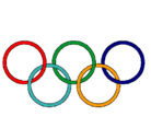 Dibujo Anillas de los juegos olimpícos pintado por naila