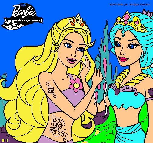 Barbie se despiede de la reina sirena