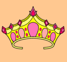 Dibujo Tiara pintado por corona 