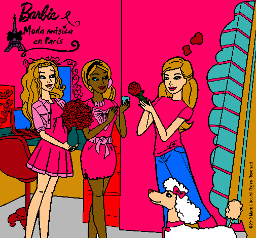 Barbie de compras con sus amigas