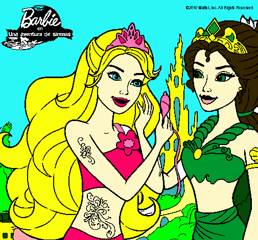 Barbie se despiede de la reina sirena