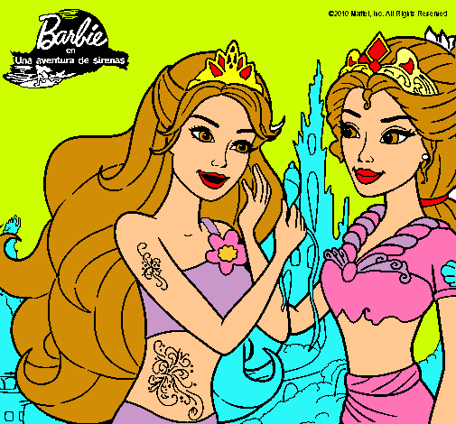 Barbie se despiede de la reina sirena