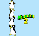 Dibujo Madagascar 2 Pingüinos pintado por meela