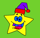 Dibujo estrella de navidad pintado por cangretitaaa
