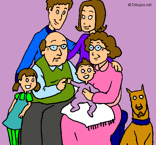 Dibujo Familia pintado por MARIANGEL