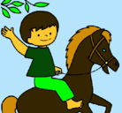 Dibujo Caballo pintado por caballos