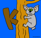 Dibujo Koala pintado por karo 