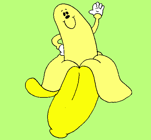 Dibujo Banana pintado por camuri