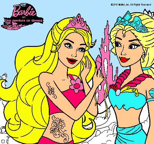 Barbie se despiede de la reina sirena