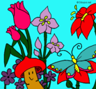Dibujo Fauna y flora pintado por luchi