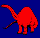 Dibujo Braquiosaurio II pintado por alfredo