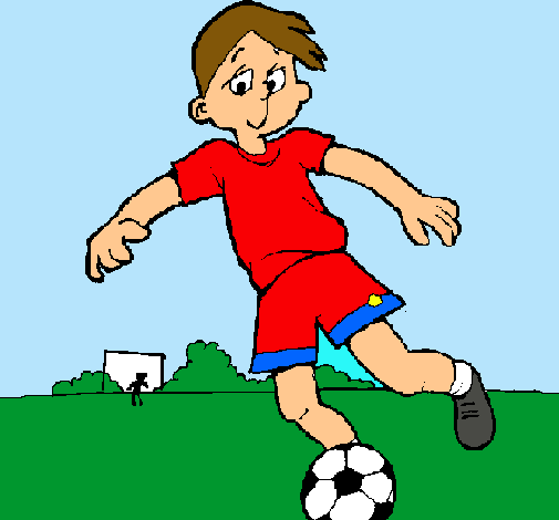 Dibujo Jugar a fútbol pintado por XxXV3L4XxX