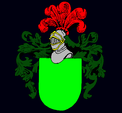 Escudo de armas y casco