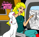 Dibujo Barbie llega a París pintado por ilona