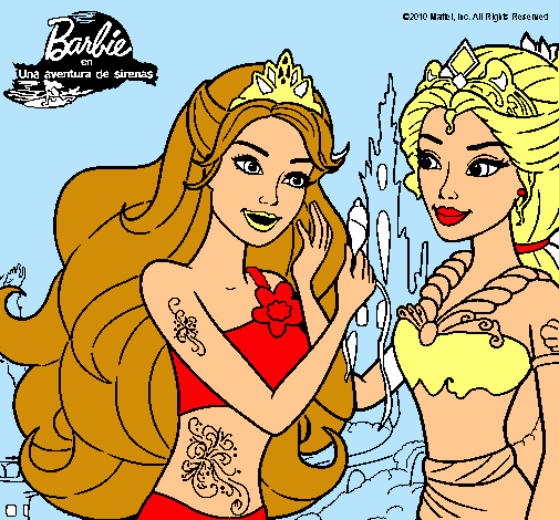 Barbie se despiede de la reina sirena